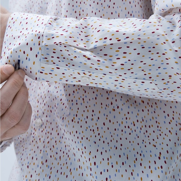 BNWT ZARA MAN | MULTI COLOR BUTTON DOWN DRESS SHIRT TOP LONG SLEEVE M - Picture 13 of 15